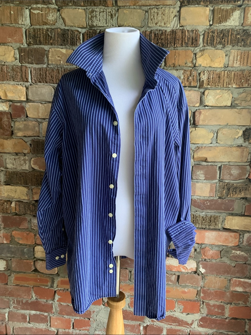 MICHAEL Michael Kors Navy Blue Windowpane Button-Down Shirt